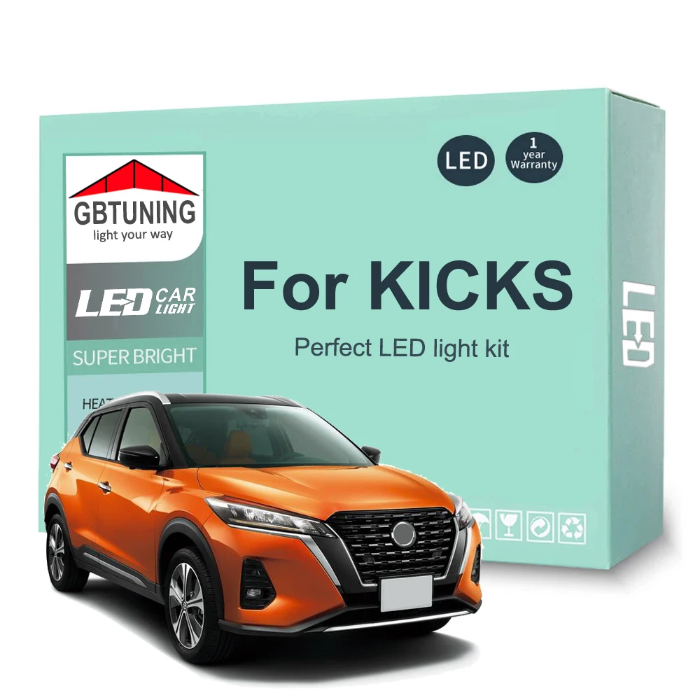 

Комплект светодиодных ламп для салосветильник Nissan Kicks 2016-2019, 2020, 2021, 2022, 11 светодиодный т.