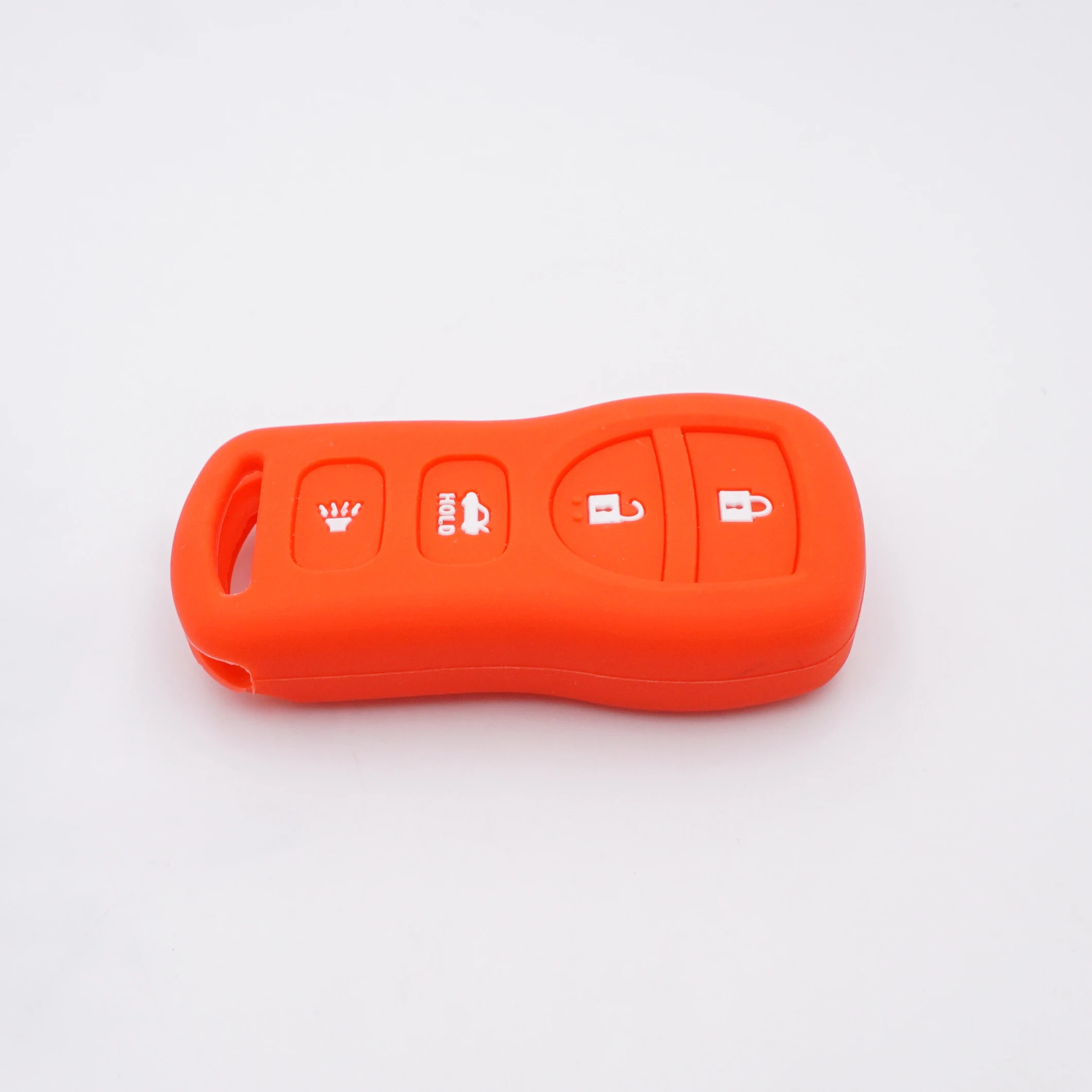 Cocolockey Silicone Rubber Car Key Fob Cover 4 Buttons for Nissan Altima Armada Maxima Sentra 350Z  Remote Keys Case Skin Holder
