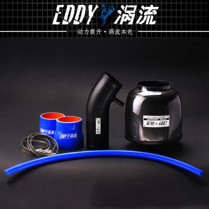 EDDY Intake System Air Intake Pipe & Carbon Fiber Air Filter for KIA Cerato 1.6 / 1.8 2005-2010 Car Engine Parts