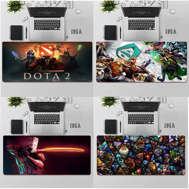 Dota 2 – grand tapis de souris de jeu pour PC, ordinateur de bureau, ordinateur portable, XXL