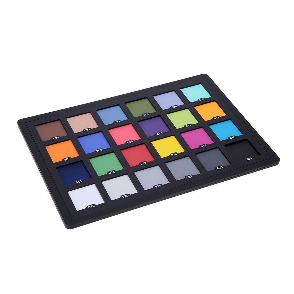 Photography 24 Color Checker Palette Board Card Test for Superior Digital Color Correction Balancing Photo Editing Professional