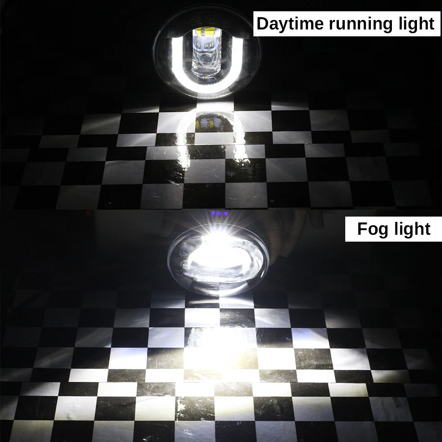 Cawanerl لبيجو 307 207 تصفيف السيارة LED الضباب الخفيف النهار مصباح جيد الإضاءة DRL 12 فولت 2 قطع