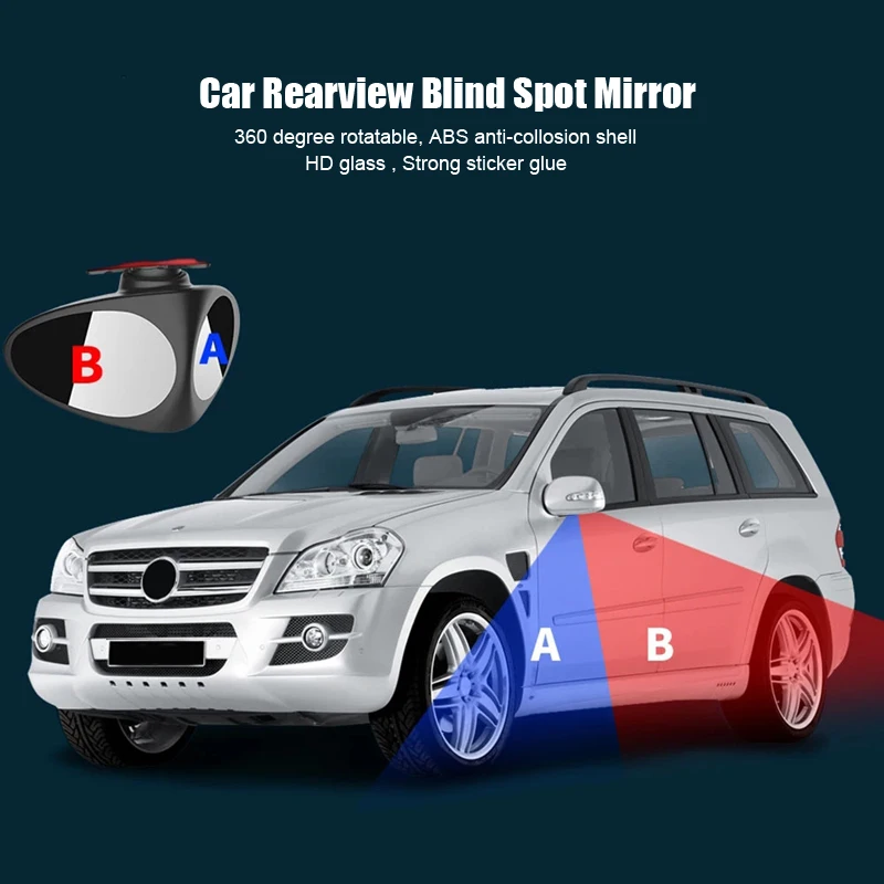 Car Blind Spot Mirror View Front Wheel Mirror For Ford Focus 2 1 Fiesta Mondeo 4 3 Transit Fusion Ranger Mustang Ka S-Max