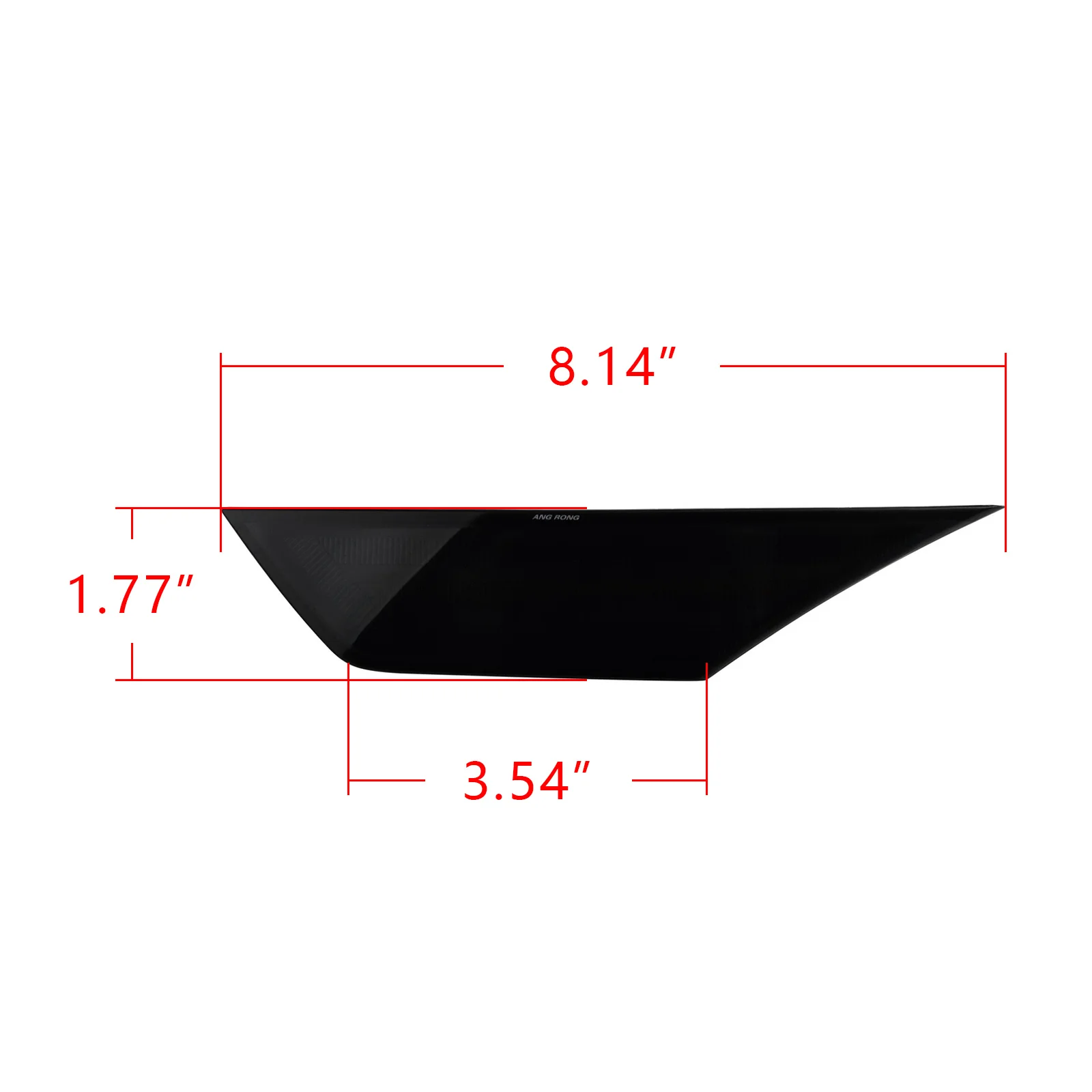 Angrong 2x âmbar preto fumado lente led lado marcador transformar a luz do sinal para honda civic 2016-2020