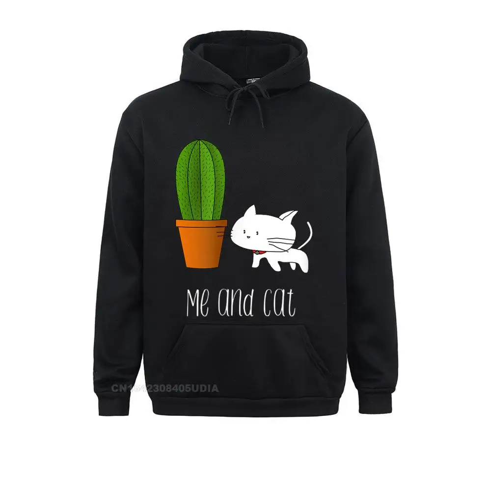 

Смешная толстовка с капюшоном Me And Cat Cactus для женщин, оптовая продажа, мужские толстовки, Толстовка Оверсайз, худи в стиле Харадзюку, простые Стильные капюшоны