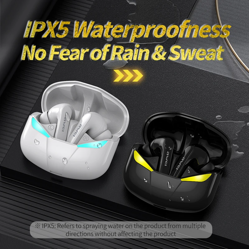 หูฟังสำหรับเล่นเกม T35 TWS หูฟังบลูทูธพร้อมไมโครโฟนไร้สายหูฟังเพลง HiFi ชุดหูฟังกันน้ำ