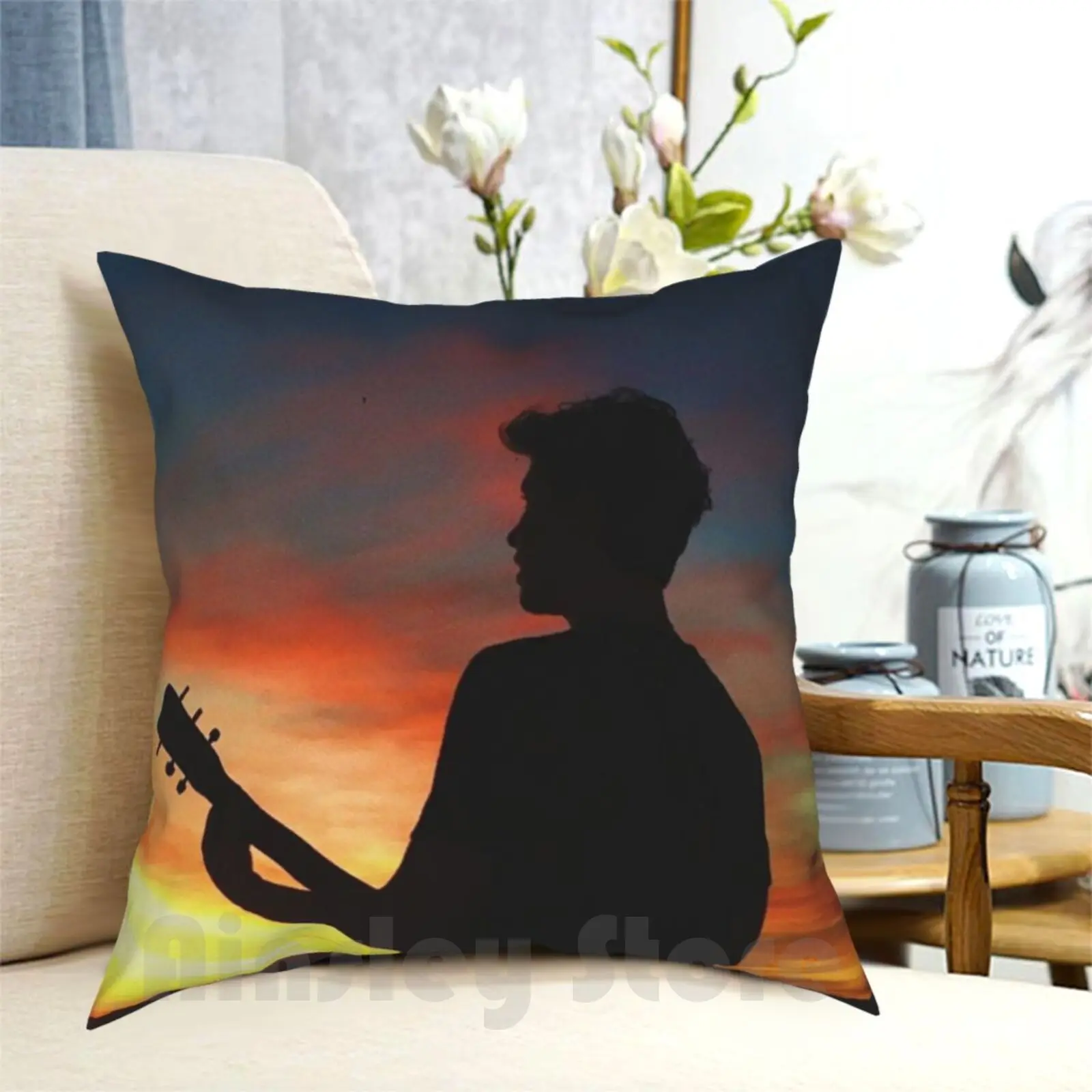 Sunset Shawn Pillow Case Printed Home Soft Throw Pillow Sunset Shawn Mendes Artist Musican Famous Beautiful Canadian