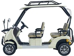 4 Wheels Adult Electric Vehicle Golf Cart Adult Tuk Tuk Car Mobility Scooter Tandem Rickshaw Surrey Sightseeing Bicycle For Sale