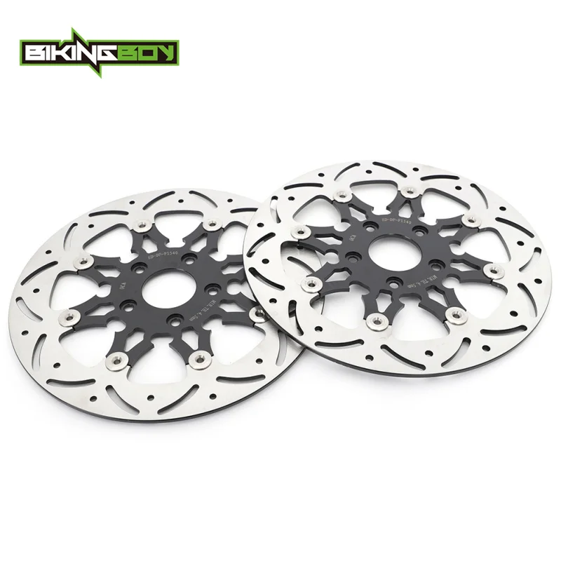 BIKINGBOY Dyna Low Rider FXDL Super Glide FXD Wide Glide FXDWG Electra Glide FLHT FLHTCI 87-99 90 Front Brake Discs Rotors Disks