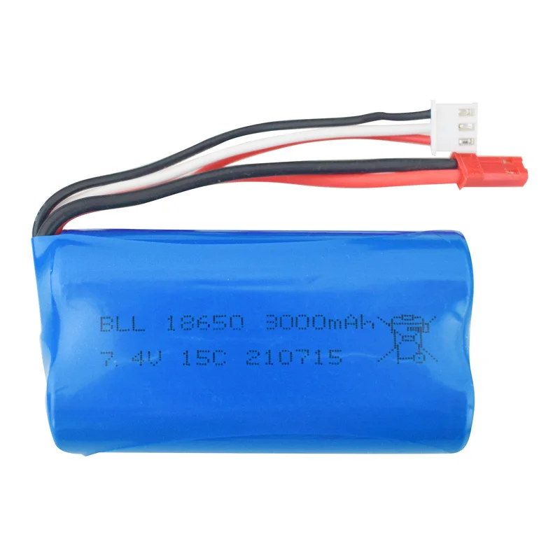 7.4V 3000MAH 18650 rechargeable battery charger for UD1601 UD1602 SG1603 SG1604 1:16 remote control flat sports car accessories