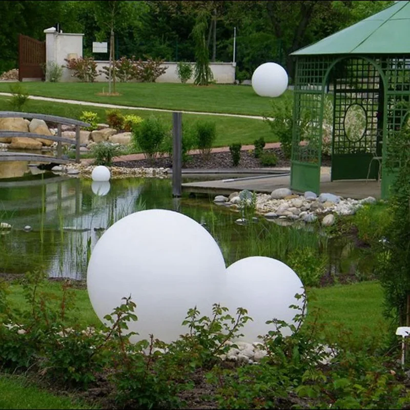 White PE Plastic Decoration Ball Shell Case, Indoor, Outdoor, Home, Hotel, Garden, Swimming Pool, Diameter 20-60cm