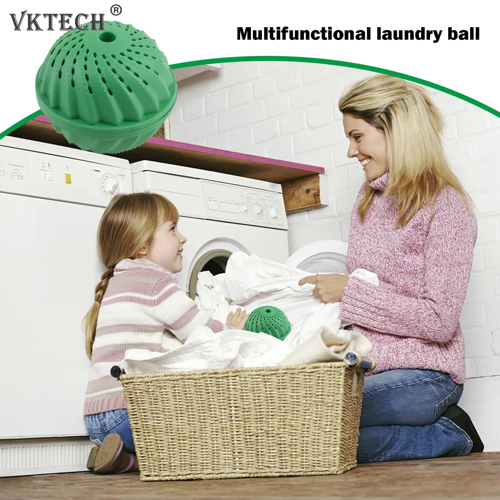 New Eco-Friendly Wash Ball Washing Machine Non-Chemical Cleaning Detergent Laundry Ball Household Detergent-Free Tool