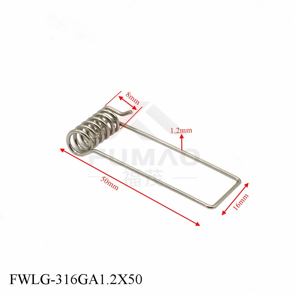 

100pcs/lot FUMAO Manufacture 40/50/55MM stainless steel spring clips for recessed lighting in ceiling