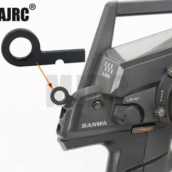 Sanwa 알루미늄 송신기 랜야드 금속 후크, RC 원격 제어, Sanwa 라디오 시스템, M12, M12S, RS, Sanwa MT4, MT4S, Sanwa MT-44 
