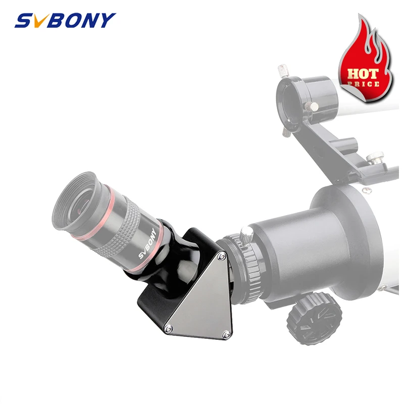 

SVBONY 1.25'' 45° Correct-Image Prism Diagonal Fully Metal for Refractor Telescope SV138