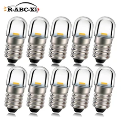 10x E10 3V 4.5V 6V 12V 0.96W 4300k Warm White 1smd 2835 LED Machine Pinball Bulb Torch Headlight Mini Head Lamp Flashlight Light
