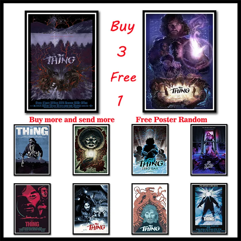 The Thing Movie White Coated Paper Posters Wall Stickers Prints High Definition Clear Image Home Decoration Frameless