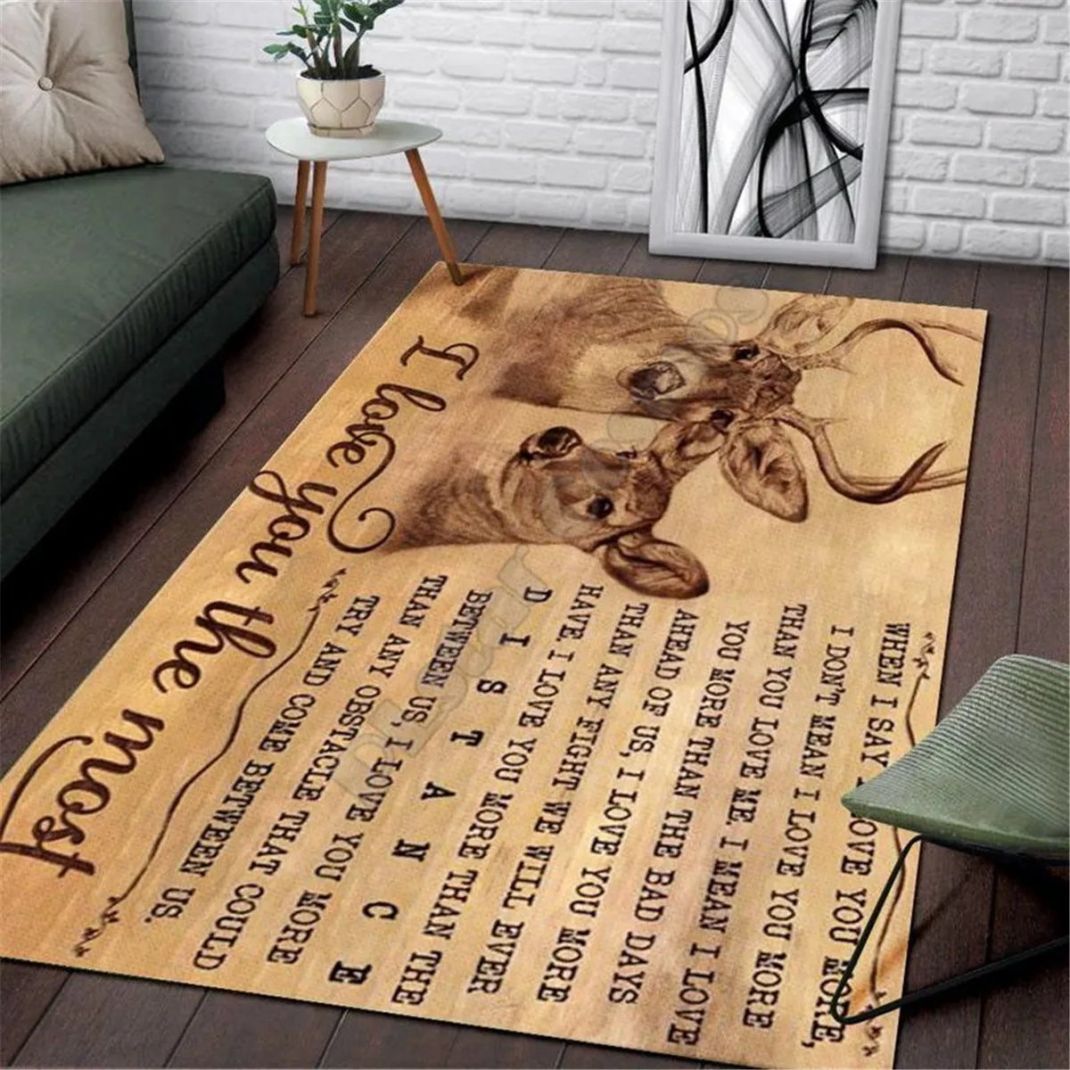 Deer Hunting Area Rug 3d printed Rug Floor Mat Rug Non-slip Mat Dining Room Living Room Soft Bedroom Carpet 4