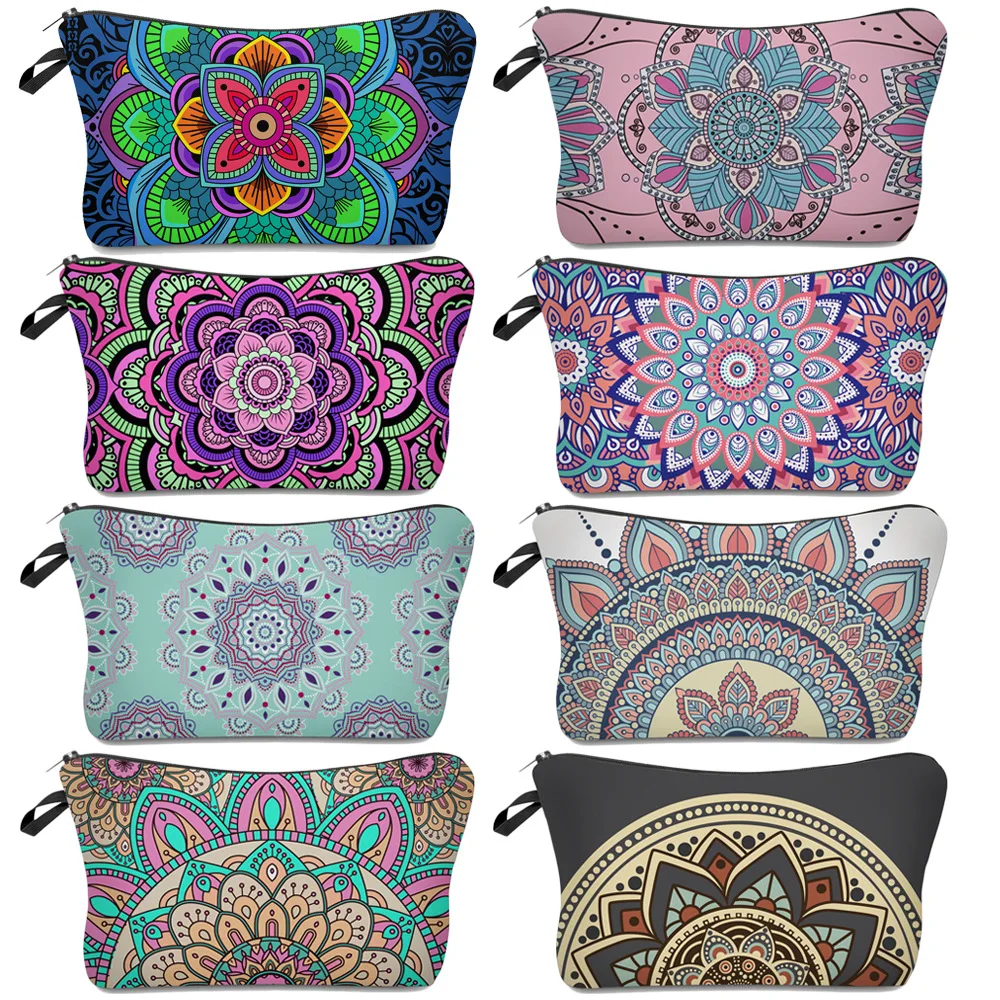 Deanfun Makeup bag Printing Mandala Cosmetic Bag Lovely Cosmetic Organizer Bag Women Multifunction Beauty Bag 50964