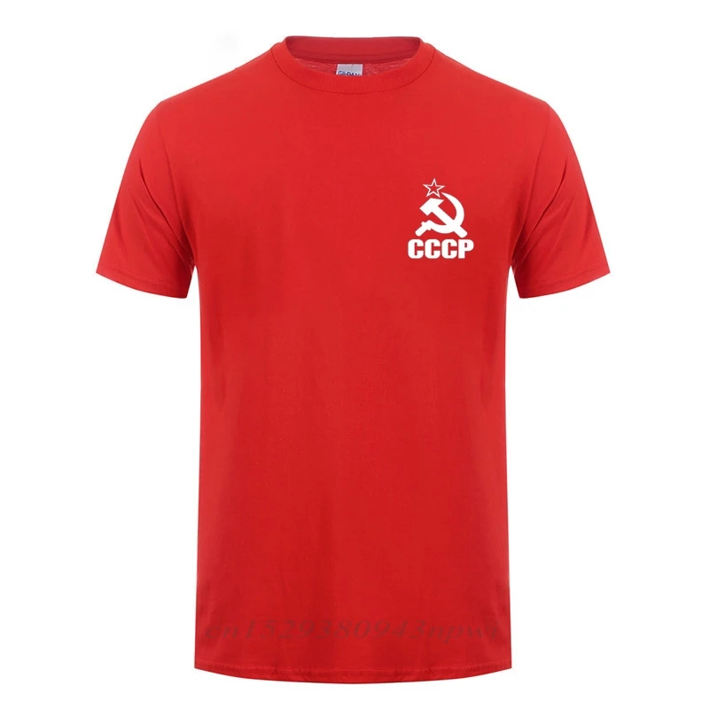 Soviet Flag Hammer Sickle Communist Communism Cccp Army T Shirt Men USSR Soviet Union KGB Moscow Russia T-shirt Tshirt Camiseta