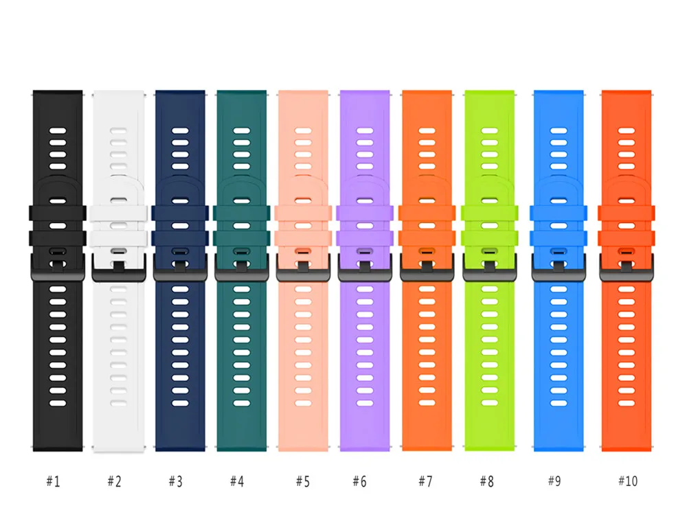 Sport-Silikonarmband für Xiaomi Watch 5 2 Pro S5 S4 S3 S2 S1 Pro Active 22mm Uhrenarmband für Mi Watch Color Miwatch Color2 Correa – Detail 1