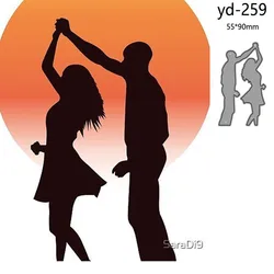 Metal Cutting Dies Cut Mold Couples Decoration Scrapbook Paper Craft Knife Mould Blade Punch Stencils