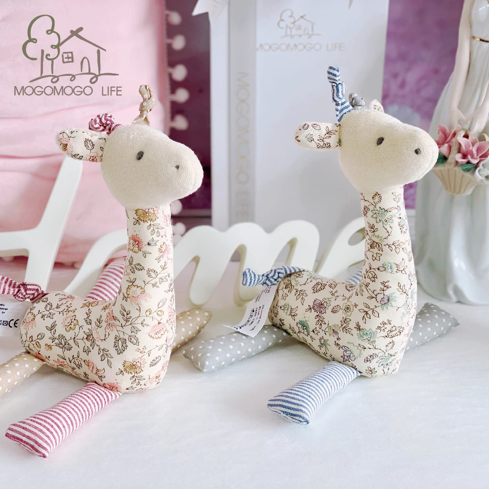 Luxury Multi-textured Giraffe Stuffed Soft Toys for Newborn Baby-Infant Appease Animal Cloth Doll 21cm