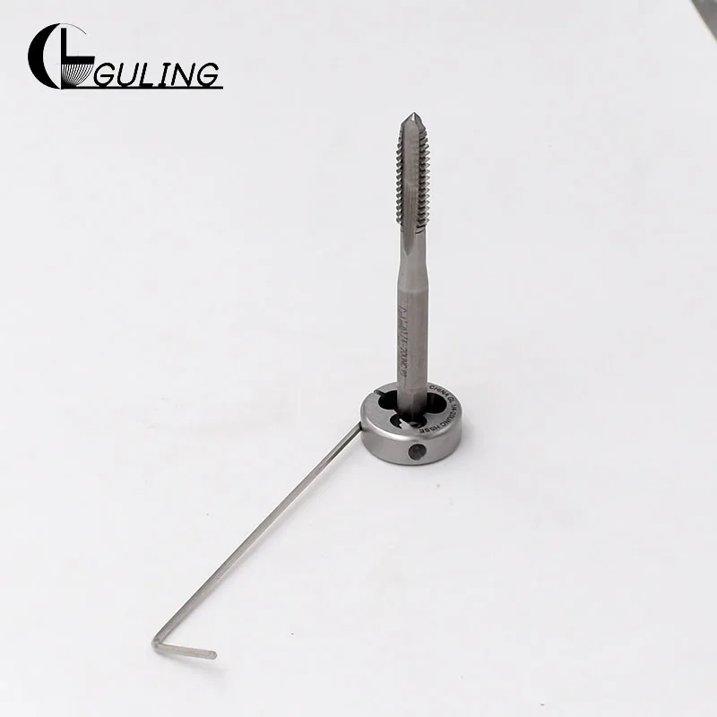 GULING HSSE Tap และ Die ชุด M1X0.25 Hand Taps และรอบตาย