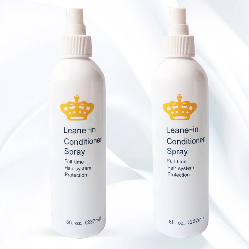 1 Bottle 8fl.oz=237ml Leane-in Conditioner Spary Full Time Hair System Protection For All Human Remy Hair