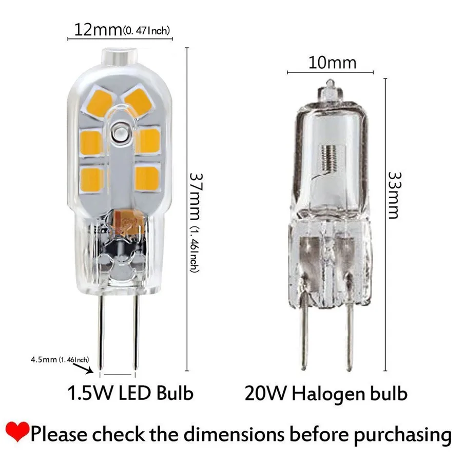 Imagem -03 - Lâmpadas Led g4 Bi-pino Base 3w 12v Lâmpadas Led 2835 Smd 24 Leds Iluminação Lustre Holofotes Substituir 20w Lâmpada de Halogênio 10 Peças g4