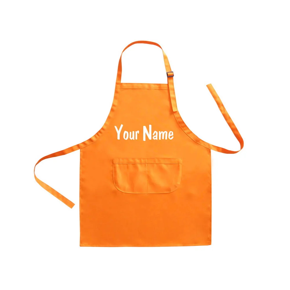 Gepersonaliseerde Kids Chef Koken Schort Chef Hoed Set Custom Naam Kids Kleur Schort Bijpassende Hoed Verjaardagsfeestje Geschenken Bakken Schort