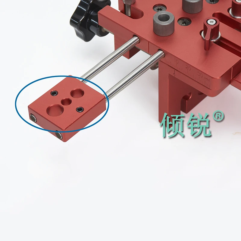 Perforadora 3 en 1 para carpintería, posicionador, guía, localizador, plantilla, Kit de sistema de carpintería, herramienta de bricolaje para trabajar la madera de aleación de aluminio