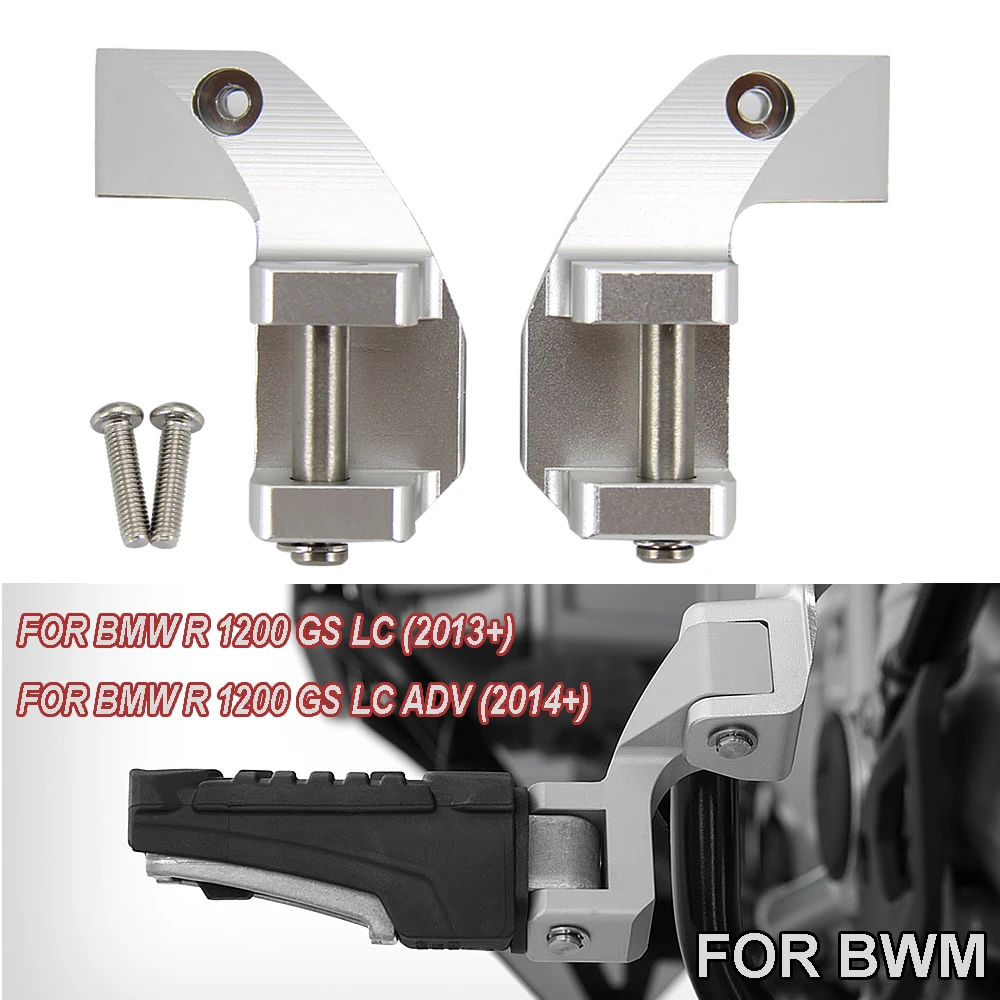 For BMW R1200GS LC Adventure ADV R1250GS LC Adventure ADV Motorcycle Passenger Footpeg Lowering Kit Foot peg 2021 2020 2019 2018