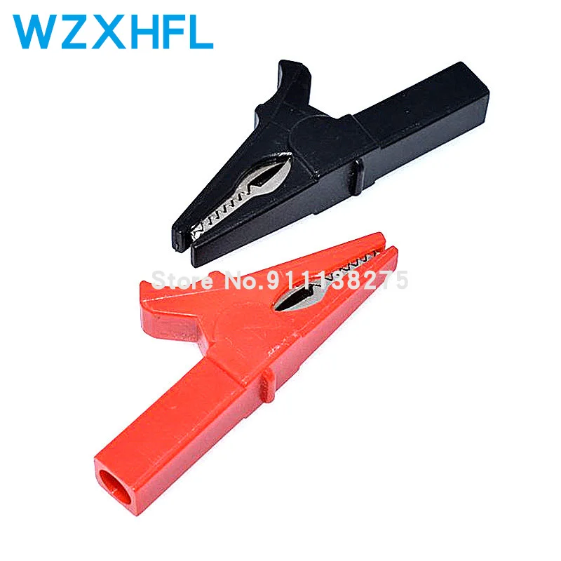 Sale 2PCS Battery Test Clip 55MM HV Alligator Clip For Banana Plug 4mm Multimeter Pen Cable Probes Crocodile Clip