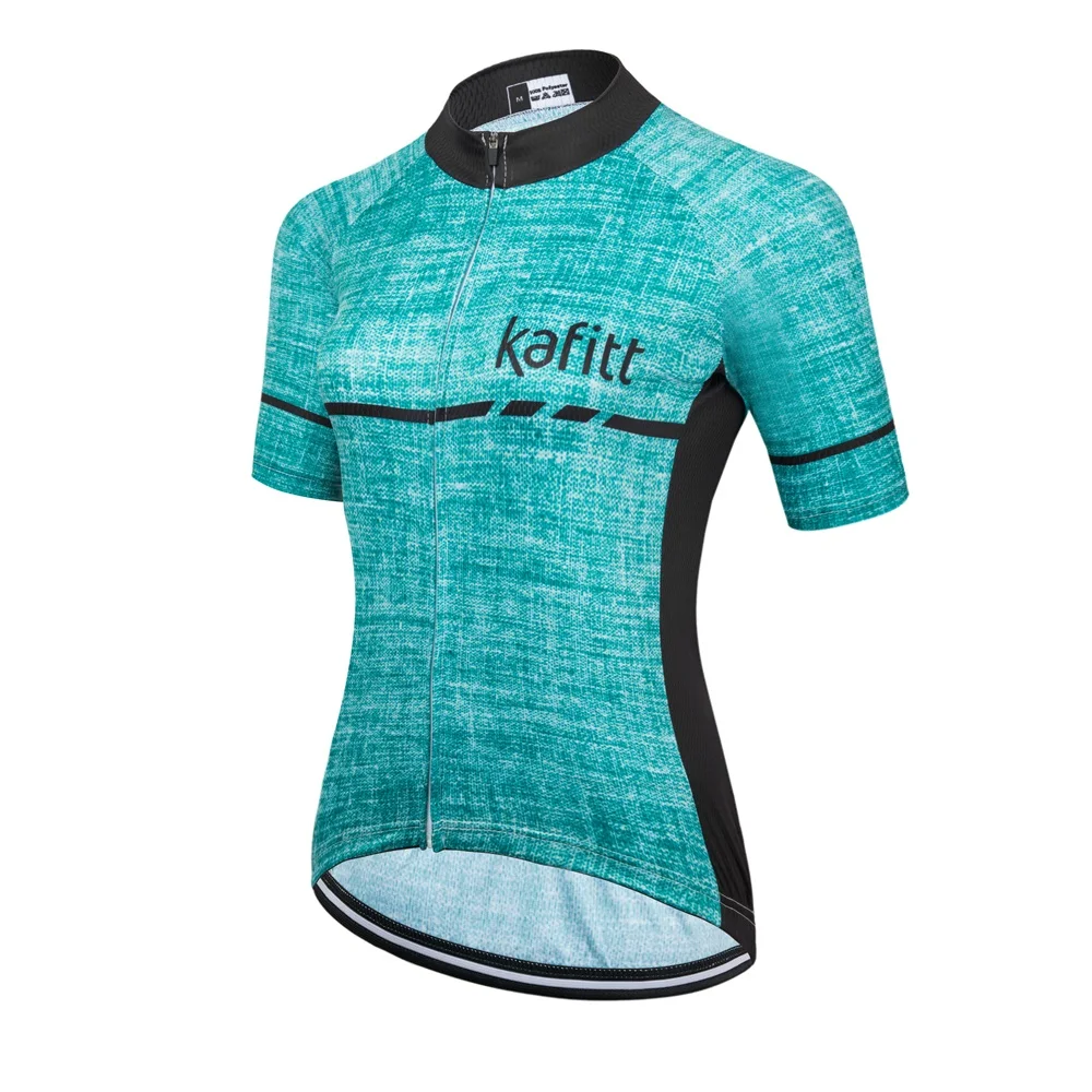 Kafitt Cycling Jersey Woman Blouse Summer Mtb Clothes Breathable Short Bicycle Jersey Ropa Maillot Ciclismo Bike Wear Pullover L