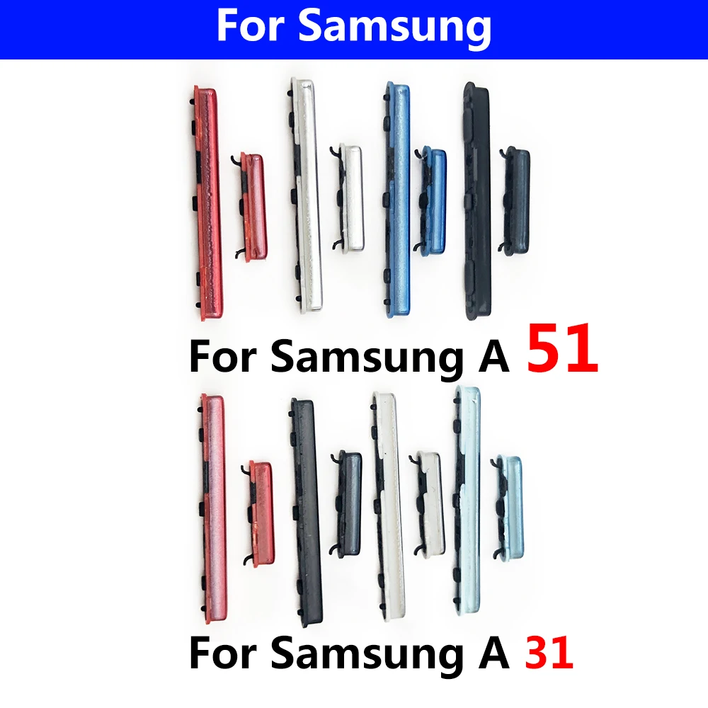 New For Samsung A31 A315F A51 A515F A70 A705F A71 A715F Power Button + Volume Side Button Key Replacement Parts