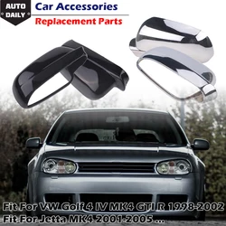 Side Wing Rearview Mirror Cover Decor Cap Car Exterior Refit Parts Fit For VW Volkswagen Golf 4 GTI R32 Bora Jetta MK4 1998-2005