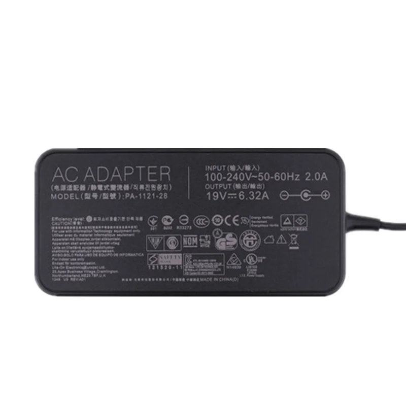 19V 6.32A 120W 5.5*2.5mm AC Laptop charger Power Adapter Fro ASUS PA-1121-28 ADP-12RH B  N750 N53S FX50J ZX50J A550J A550J FX53V