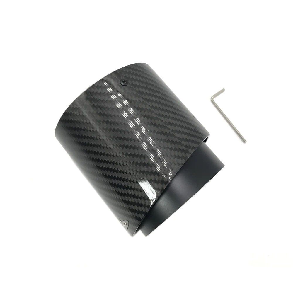 Free Shipping Black Carbon Fiber Muffler Tip Fit for Mini Cooper Exhaust Tip R55 R56 R57 R58 R59 R60 R61 F54 F55 F56 F57 F60