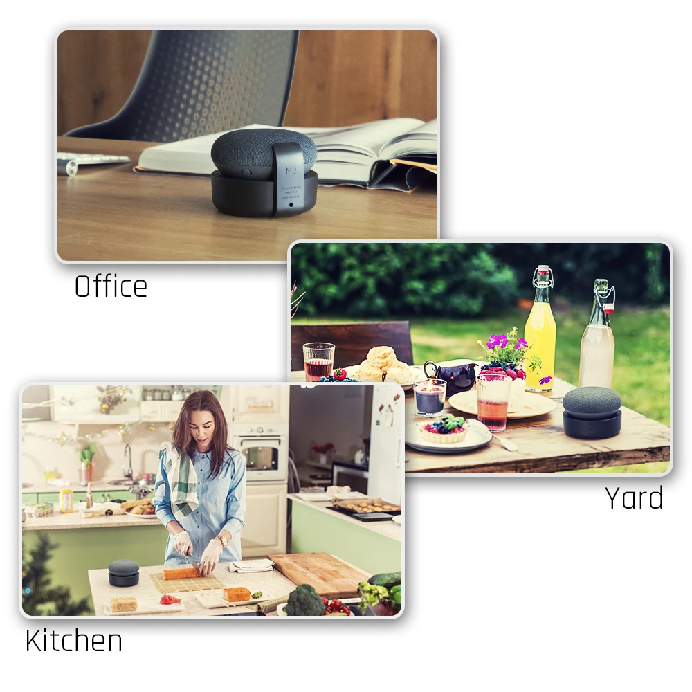 GGMM-Base de batería N2 para Google Nest Mini, 2. ª generación, asistente de Google, estación de acoplamiento de altavoz inteligente, carga de batería de 20 horas