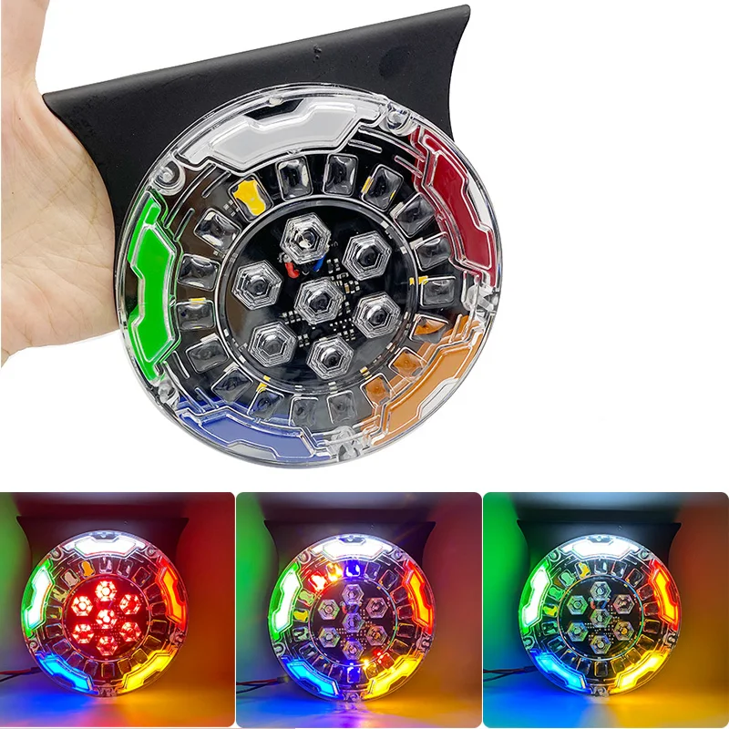 24V Round truck  Trailer rear fog light truck Rear Strobe Warning LightHot Wheels Lights Flash Lamp Colorful Atmosphere Lamp