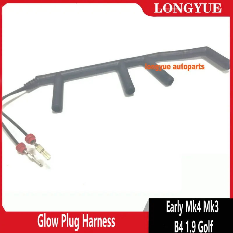 Longyue 028971766 1.9L L4 Glow Plug Harness ( 2-Wire) for Early Mk4 Mk3 B4 1.9 Golf TDI ALH AHU 1Z