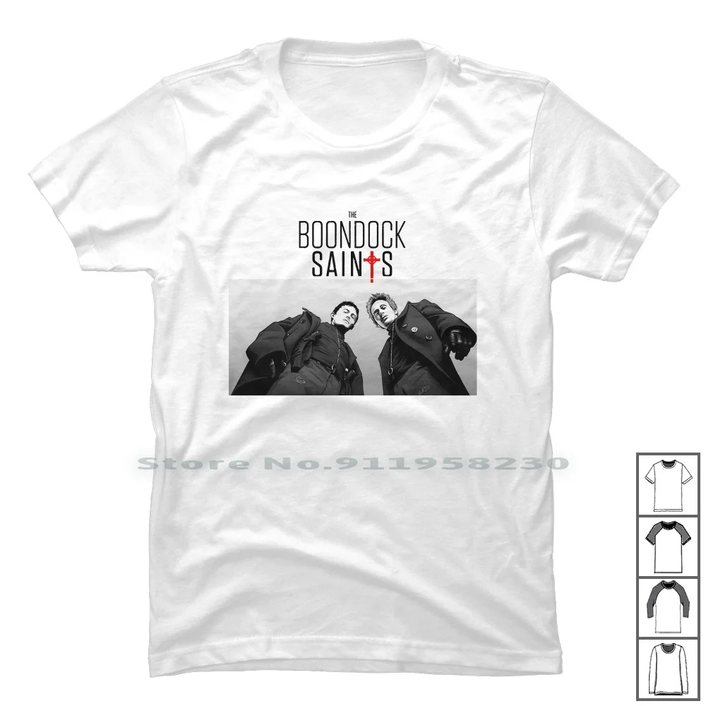 The Boondock T Shirt 100% Cotton Illustration Popular Movie Comic Some Dock Boon Hot Doc Boo Ny Me