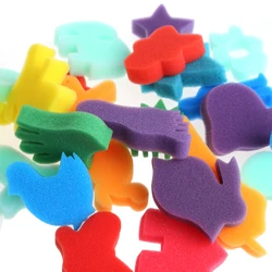 24 Pcs Kids Sponge Set ,Art Craft Painting DIY Toy ,Great for Home Education School Supplies