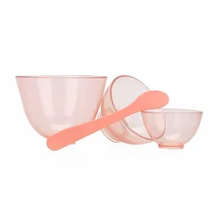 3 pcs/set Dental Mixing Bowl Cup Silicone Rubber Transparent Pink Small/Medium/Large Dental Lab Oral Hygiene Tools Equipment