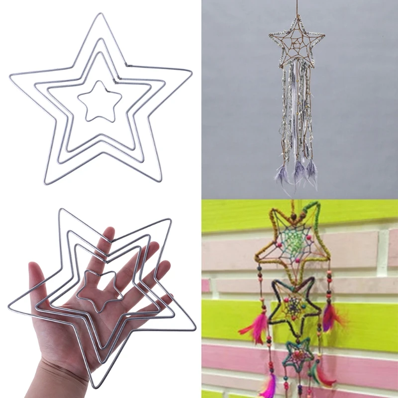 3.5-19 سنتيمتر المعادن حلم الماسك دريكاتشر الدائري مكرامية الحرفية هوب الذهب Accessory بها بنفسك الإكسسوارات 10 Szies New