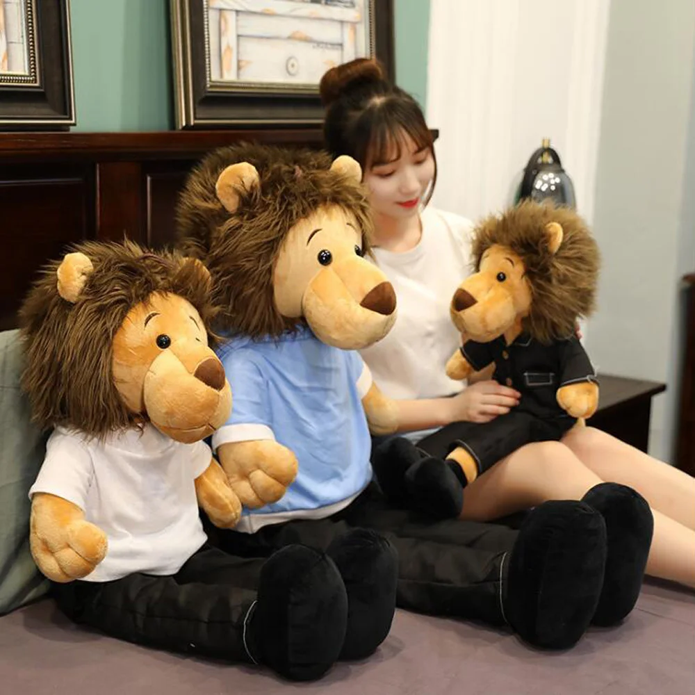 

Cute Long Legs Lion Animal Doll Children Stuffed Plush Toy Birthday Gift