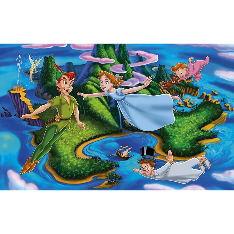 Disney Canvas Painting Cartoon Peter Pan Posters And Prints Wall Art For Living Room Home Decoration