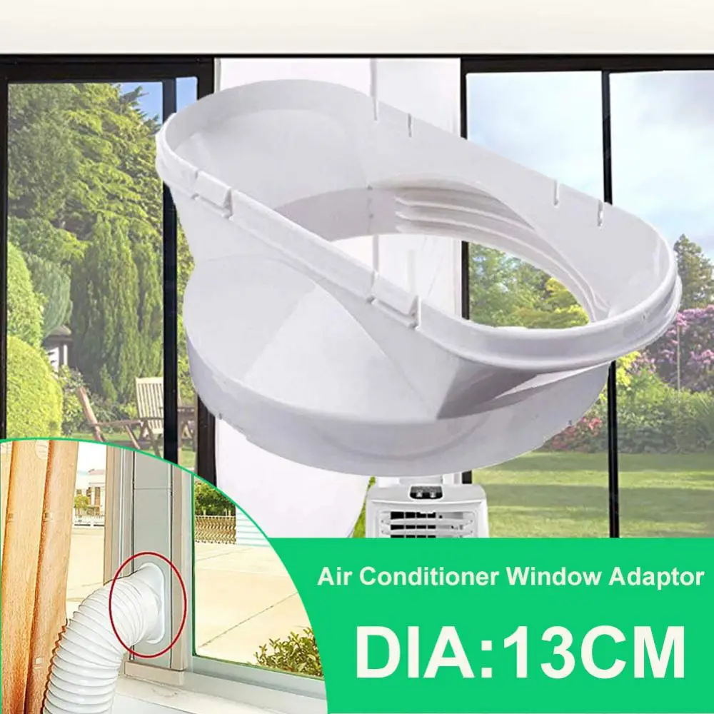 80% Dropshipping!!13cm Portable Air Conditioner Window Plate Exhaust Hose Connector Duct Adapter