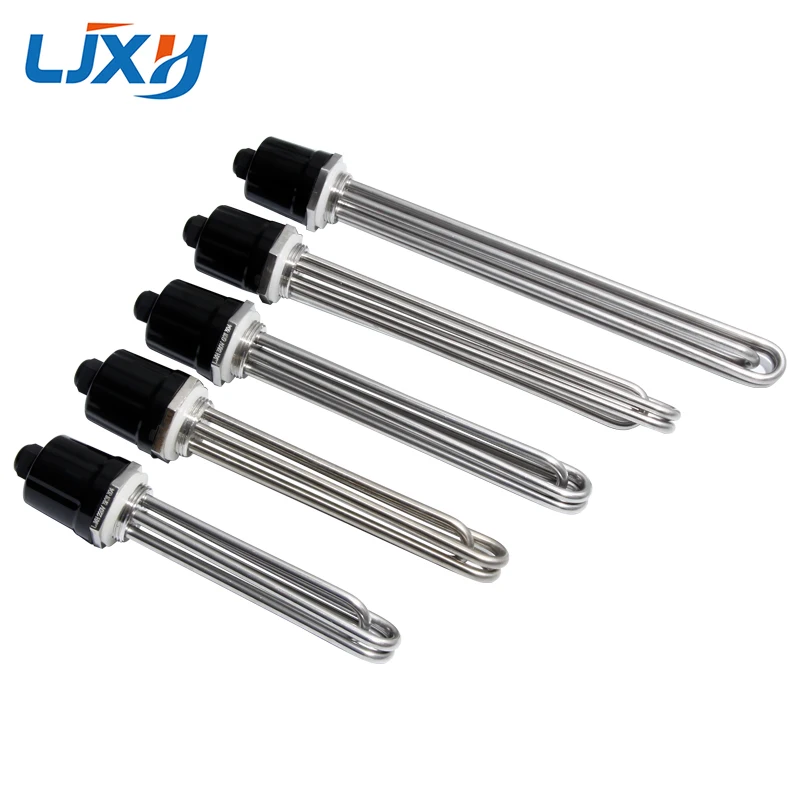 LJXH DN32 1 1/4inch  BSP Thread Electrical Heating Pipe Water Heater Immersion Element 3KW/4.5KW/6KW/9KW/12KW 220V/380V